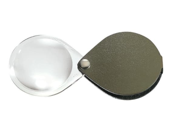 Eschenbach 1740250 Läder-foldelup Förstoringsfaktor: 3,5 x Linsstorlek: (Ø) 50 mm Grön