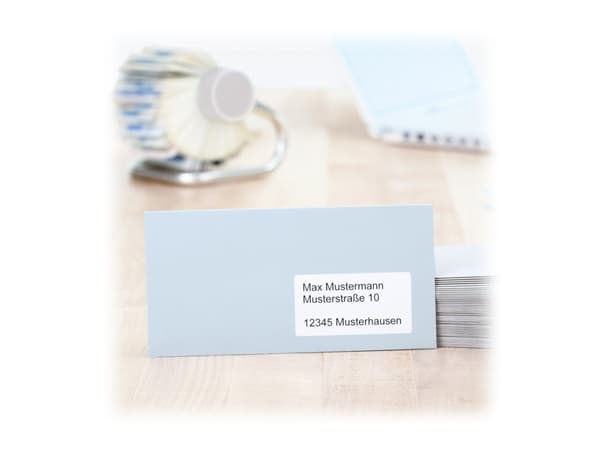 HERMA Premium - Papper - matt - permanent självhäftande - vit - 88.9 x 33.8 mm 1600 etikett (er) (100 ark x 16) laminerade adressetiketter