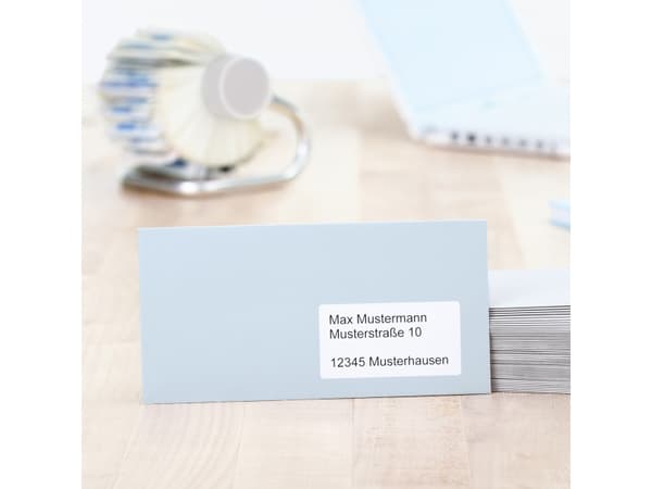 HERMA Premium - Papper - matt - permanent självhäftande - vit - 88.9 x 33.8 mm 1600 etikett (er) (100 ark x 16) laminerade adressetiketter