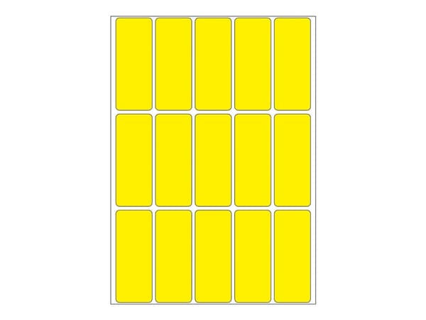 HERMA - Permanent klæbemiddel - gul - 20 x 50 mm 480 etikett(r) (32 ark x 15) etiketter