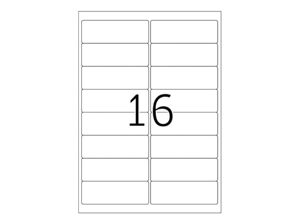 HERMA Premium - Papper - matt - permanent självhäftande - vit - 99.1 x 33.8 mm 1600 etikett (er) (100 ark x 16) laminerade adressetiketter