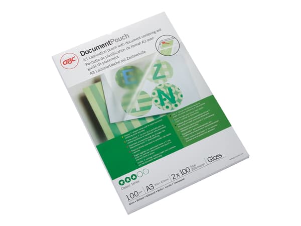 Lamineringslomme GBC A3 100 micron (100 stk.)