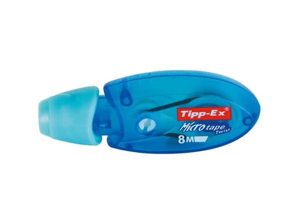 Tipp-Ex Microtape Twist - Retterulle - 5 mm x 8 m - gjennomsiktig blå