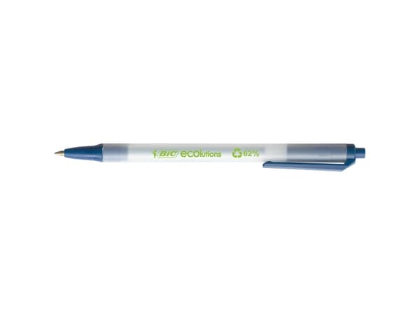 Kuglepen BIC Clic Stic ECOlutions blå - (50 stk.)
