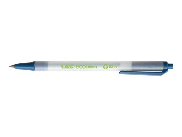 Kuglepen BIC Clic Stic ECOlutions blå - (50 stk.)