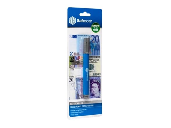 Safescan 30, Ultraviolett (UV), Grå, 135 mm, 10 mm, 15 mm, 9 g
