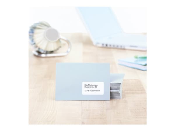 HERMA Premium - Papper - matt - permanent självhäftande - vit - 63.5 x 38.1 mm 2100 etikett (er) (100 ark x 21) laminerade adressetiketter