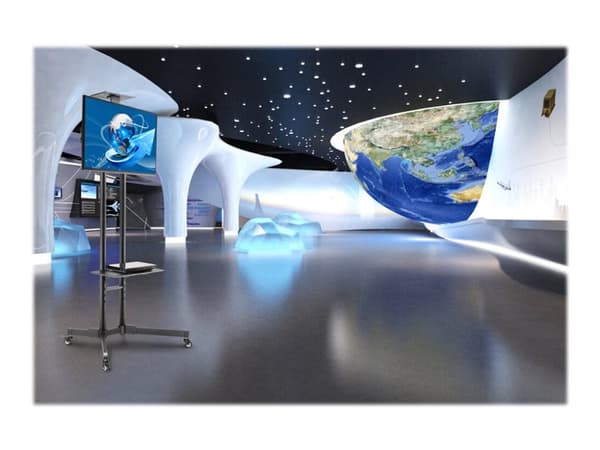 Neomounts PLASMA-M1700E - Vogn - for flatpanel / AV-utstyr - svart - skjermstørrelse: 32"-70"