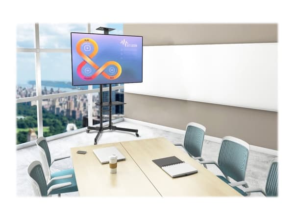 Neomounts PLASMA-M1700E - Vogn - for flatpanel / AV-utstyr - svart - skjermstørrelse: 32"-70"
