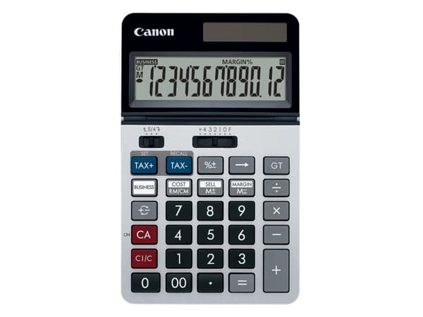 Canon KS-1220TSG - Skrivbordskalkylator - 12 siffror - solcellspanel, batteri - silver