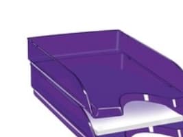Brevbakke Cep Happy A4 transparent lilla (stk.)