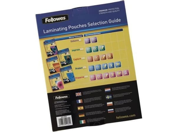 Lamineringsfickor Fellowes A3 klar 125 µm - (100 st.)