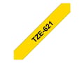 Miniatyrbild 5 av 5: Brother TZe-621 - Svart på gult - Rulle (0,9 cm x 8 m) 1 kassett(er) bandlaminat - för Brother PT-D210, D600, H110, H200; P-Touch PT-1005, 1880, E310