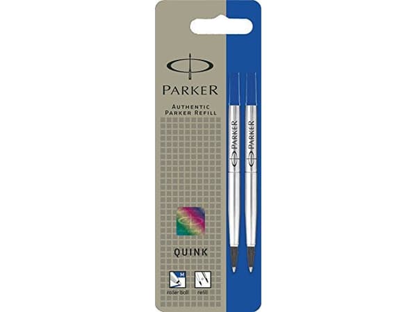 Parker 1950327, Blå, Medium, Blå, Silver, Kulspetspenna, Blåsa, 2 styck