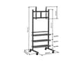 Miniatyrbilde 3 av 5: Vogel's PB 175 - Vogn - for flatpanel - sølv - skjermstørrelse: 36"-50" - monteringsgrensesnitt: fra 200 x 100 mm