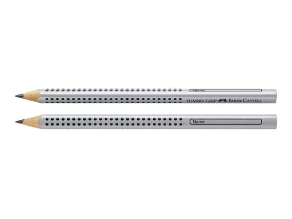 Faber-Castell Jumbo Grip, B, Musta, Harmaa, Kolmion muotoinen, 1 kpl