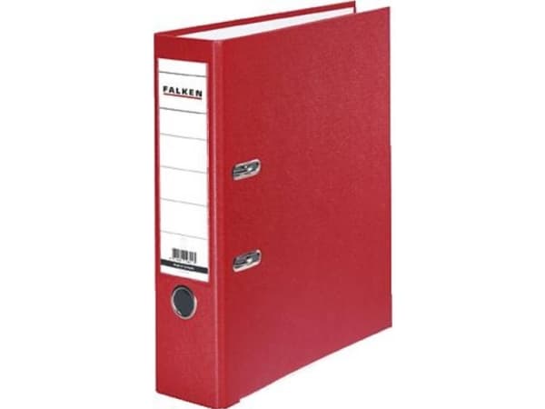 Falken Mappe PP-Color A4 Rygbredde: 80 mm Rød 2 bøjler 9984071