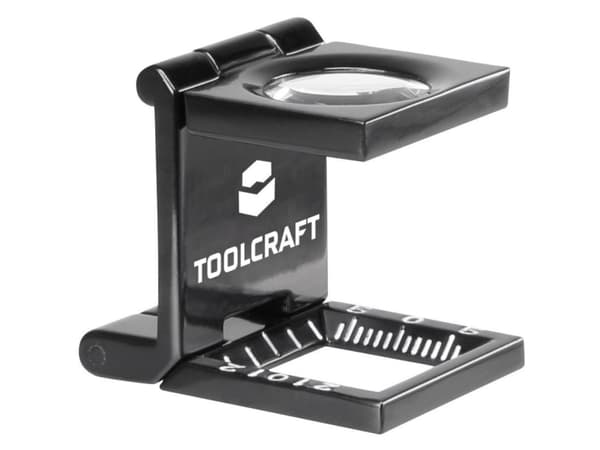 TOOLCRAFT 1505088 Trådtæller Forstørrelsesfaktor: 10 x Linsestørrelse: (Ø) 14 mm