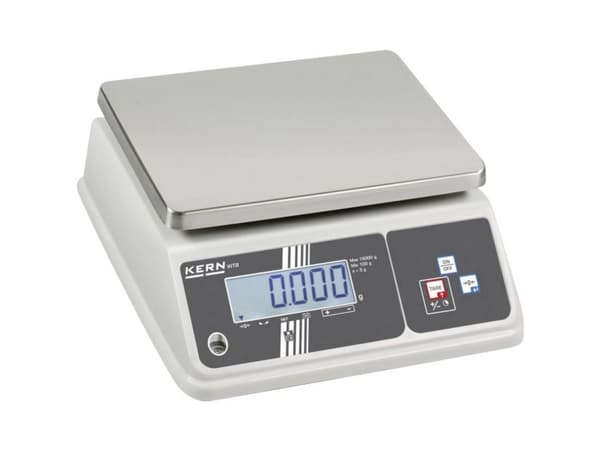 Kern WTB 6K-3N Bordvægt Vejeområde 6 kg Aflæsningsnøjagtighed 1 g via strømdrift, Batteridrevet