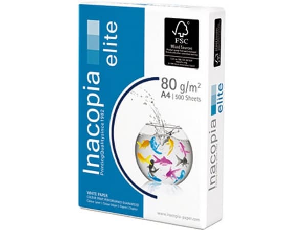 inacopia elite A4 1553992 Universelt printerpapir DIN A4 80 g/m² 500 Blad Hvid