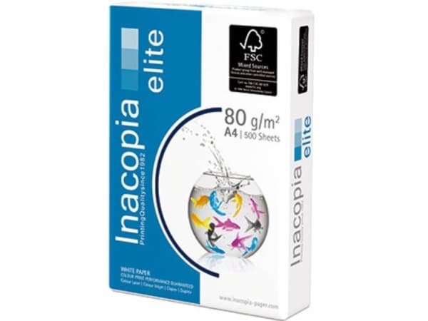 inacopia elite A4 1553992 Universelt printerpapir DIN A4 80 g/m² 500 Blad Hvid