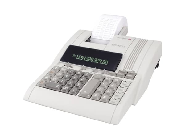 Olympia CPD 3212 S - Utskriftskalkulator - VFD - 12 sifre - AC-adapter