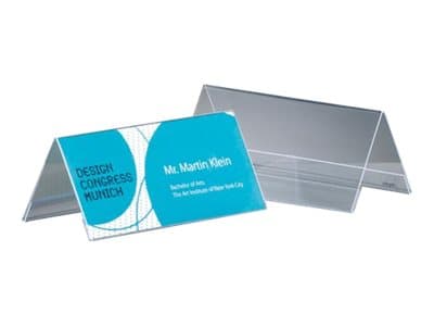 Sigel - Skiltholder - for 95 x 42 mm - dobbeltsidet - gjennomsiktig (en pakke 10)