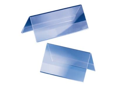 Sigel - Skiltholder - for 95 x 42 mm - dobbeltsidet - gjennomsiktig (en pakke 10)