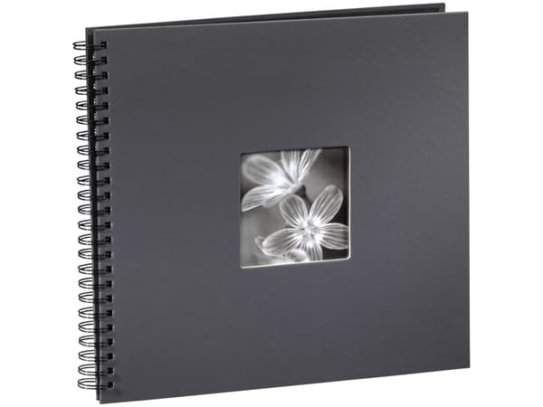 Hama Fine Art, Grå, 300 ark, 10 x 15, Spiralbinding, Sort, 50 ark
