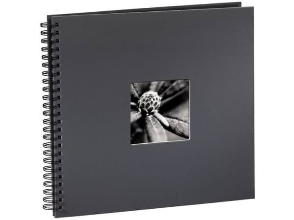 Hama Fine Art, Grå, 300 ark, 10 x 15, Spiralbinding, Sort, 50 ark