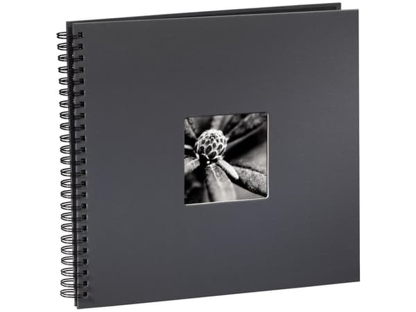 Hama Fine Art, Grå, 300 ark, 10 x 15, Spiralbinding, Sort, 50 ark