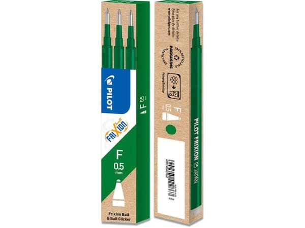 Pilot FriXion - Påfyll - grønn - 0.5 mm (en pakke 3)