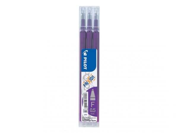 Pilot FriXion - Påfyll - fiolett - 0.5 mm (en pakke 3)