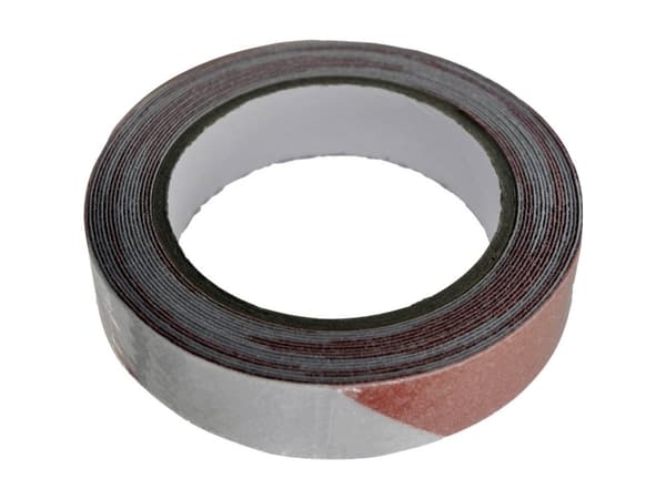 TOOLCRAFT ANST255M-RW Advarselstape ANST255M-RW Rød, Hvid (L x B) 5 m x 25 mm 1 stk