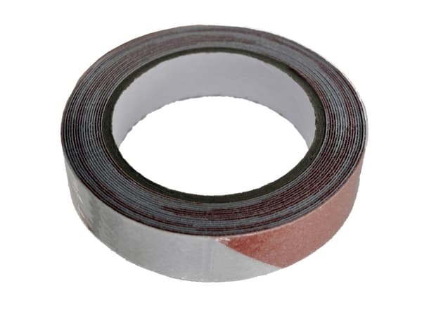 TOOLCRAFT ANST259M-RW Advarselstape ANST259M-RW Rød, Hvid (L x B) 9 m x 25 mm 1 stk