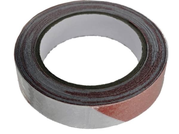 TOOLCRAFT ANST259M-RW Advarselstape ANST259M-RW Rød, Hvid (L x B) 9 m x 25 mm 1 stk