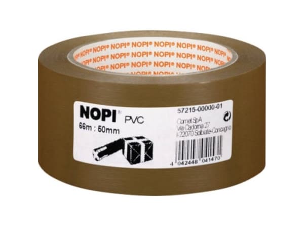 tesa Packband 57215-00000 Pakkebånd Nopi® Brun (L x B x H) 66 m x 50 mm x 50 mm 1 Rollen