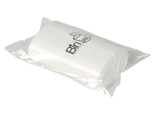 Spandepose Binline 20 ltr 385x775 mm med Stjernebund LDPE Hvid,10 rl x 20 stk/krt
