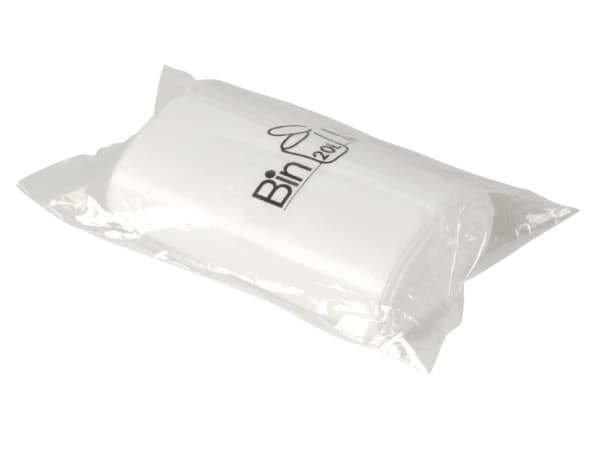 Spandepose Binline 20 ltr 385x775 mm med Stjernebund LDPE Hvid,10 rl x 20 stk/krt