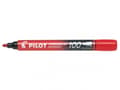Miniatyrbilde 2 av 5: Pilot Permanent Marker 100 - Markør - permanent - rød - oljebasert blekk - 1 mm - fin