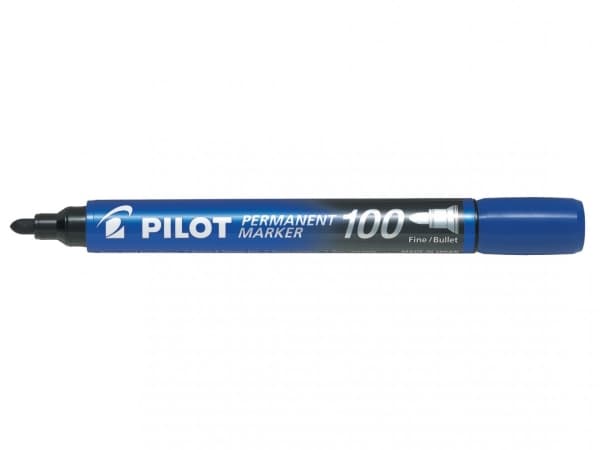 Marker Pilot 100 blå rund spids (stk.)