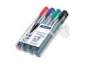 Pikkukuva 1 / 5: STAEDTLER Lumocolor - tussi - pysyvä - musta, punainen, sininen, vihreä - 2-5 mm (4 kpl)