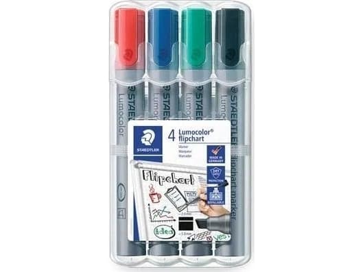 Staedtler 356 B WP4, 4 kpl, Musta, Sininen, Vihreä, Punainen, Harmaa, Polypropeeni (PP), 2 mm, 5 mm
