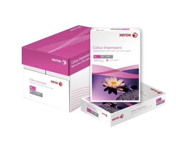 Xerox Colour Impressions, Lasertulostus, 500 arkkia, 100 g/m², Valkoinen, ECF