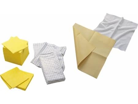 Alt mulig klude Cleanline gul 38x38cm,10stk pr pakkerissa