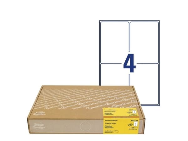 Shippingetiket Avery 99,1x143,5 mm hvid - (300 ark x 4 stk.)