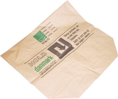 Affaldssække papir 70x95x25 cm 2-lags vådstærk brun - (50 stk.)