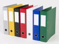 Miniatyrbilde 5 av 5: Brevordner Q-Line sort A4 metalskinne 75mm ryg - (10 stk.)