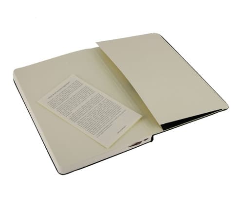 Moleskine Classic Notebook Large , ulinjeret, hard cover sort