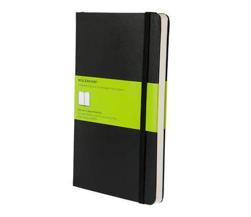 Moleskine QP062, Sort, A5, 240 ark